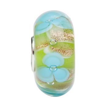 Blue Lagoon Gold Flowers - Ogerbeads Glas